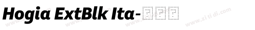 Hogia ExtBlk Ita字体转换